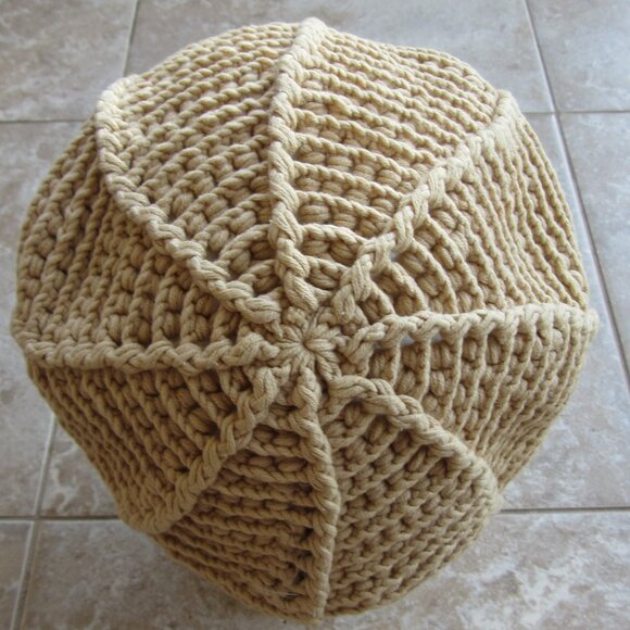 ELOPE Vintage 90s-Y2K Crochet Knit Slouchy Grunge Hippie Newspaper Cap Hat - Picture 2 of 6